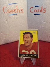 1961 Topps NFL Bob St. Clair #63 San Francisco 49ers 