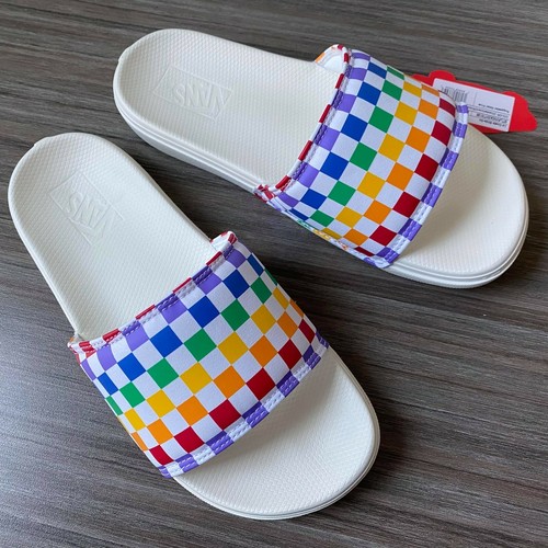 vans rainbow slides