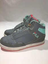 Fila High top Shoes Gray/Turquoise 3SC60284-085 Women  s Sz 5 Missing Laces