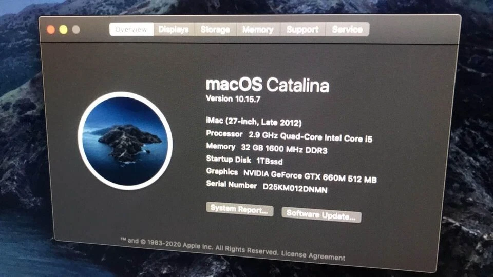 Apple iMac A1419 27" Desktop - MD095LL/A (October, 2012) - Image 3 of 3