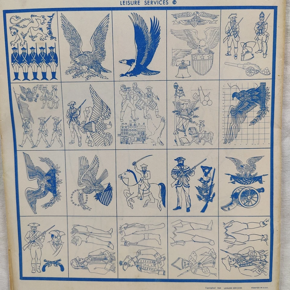 Rare 1940s Portfolio of Designs for Tole Painting 20 FEDERAL AMERICAN PATTERNS - Image 2 of 4