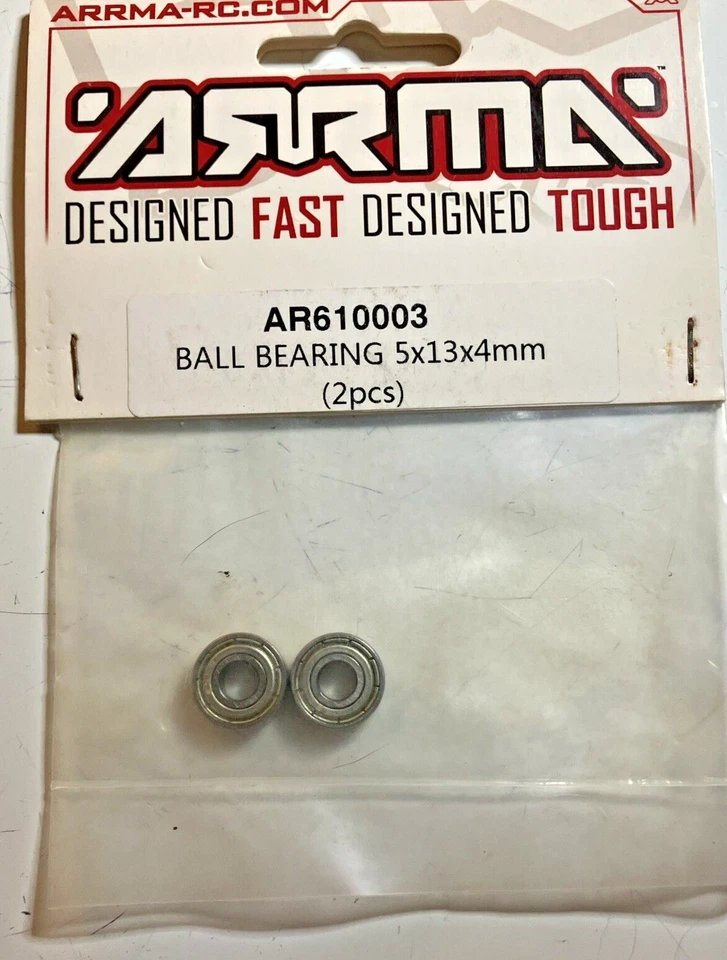 ARRMA FURY BALL BEARINGS AR610001 (10X15X4 MM) & AR610003 (5X13X4 MM) - Image 3 of 4