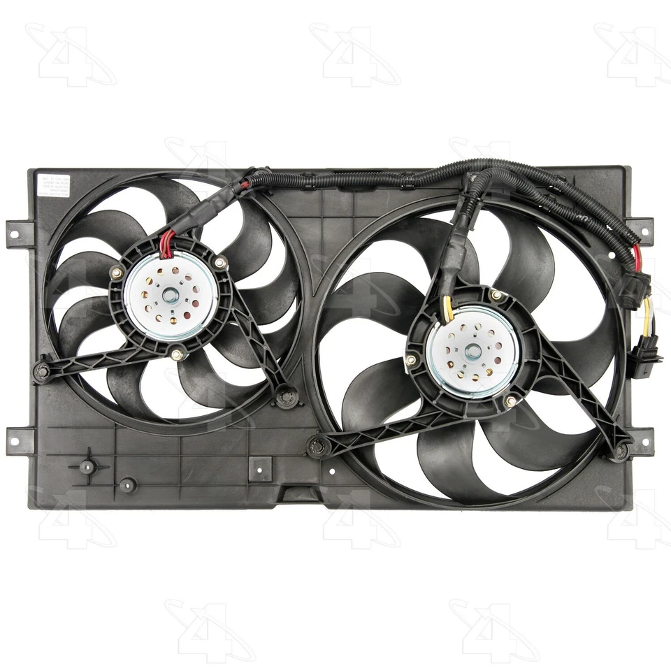 Conjunto de ventilador condensador radiador doble 4 estaciones para Volkswagen Be 1998-2005 Foto 3 de 3