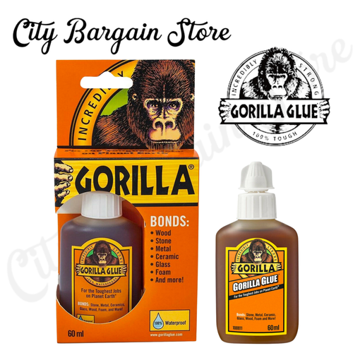 Gorilla Glue Wood Glue 60ml Waterproof Purpose Impact Metal Glass Original E5 5704947000103 eBay