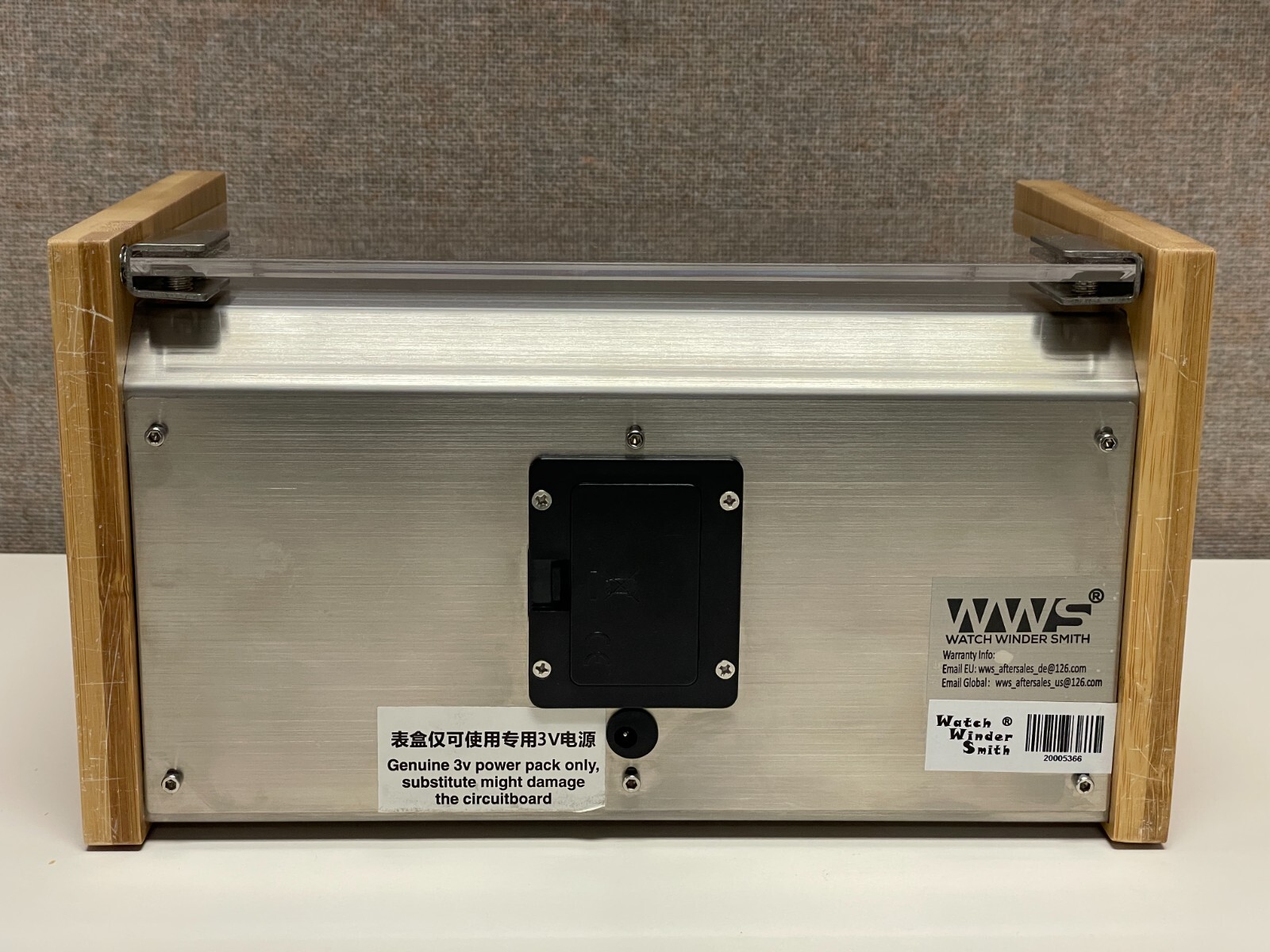 Bamboo Watch Winder for 2 Large to Small Automatic Watches by Watch