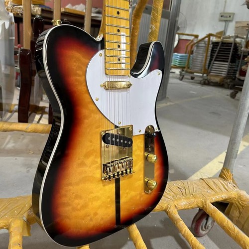 Custom Shop Tele Electric Guitar Vintage Sunburst Color Tuff Dog Cloud Maple Top - Bild 4 von 5