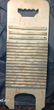 Hand Made All Wood Wash Board Primitive Rustic 27" × 10"