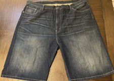 Levis Strauss 569 Shorts Mens Size 44 Blue Loose Fit Casual Denim Jean