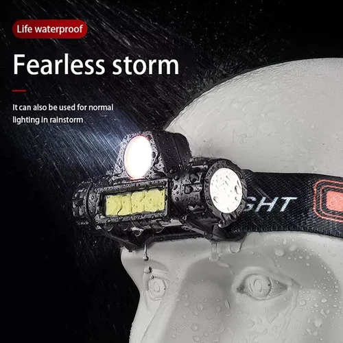 2er Pack USB Wiederaufladbare Wasserdicht LED Stirnlampe Head Light Taschenlampe - Bild 8 von 12