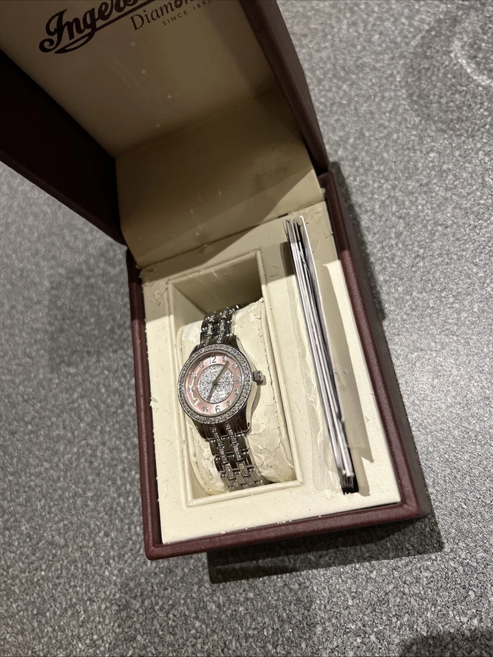 Ingersoll Diamond IG0218DM relógio feminino de luxo fabricado na Suíça na caixa e papéis - Imagem 3 de 4