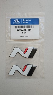 Hyundai N Logo Emblem 9999Z057055 OVP NEU 2er Set