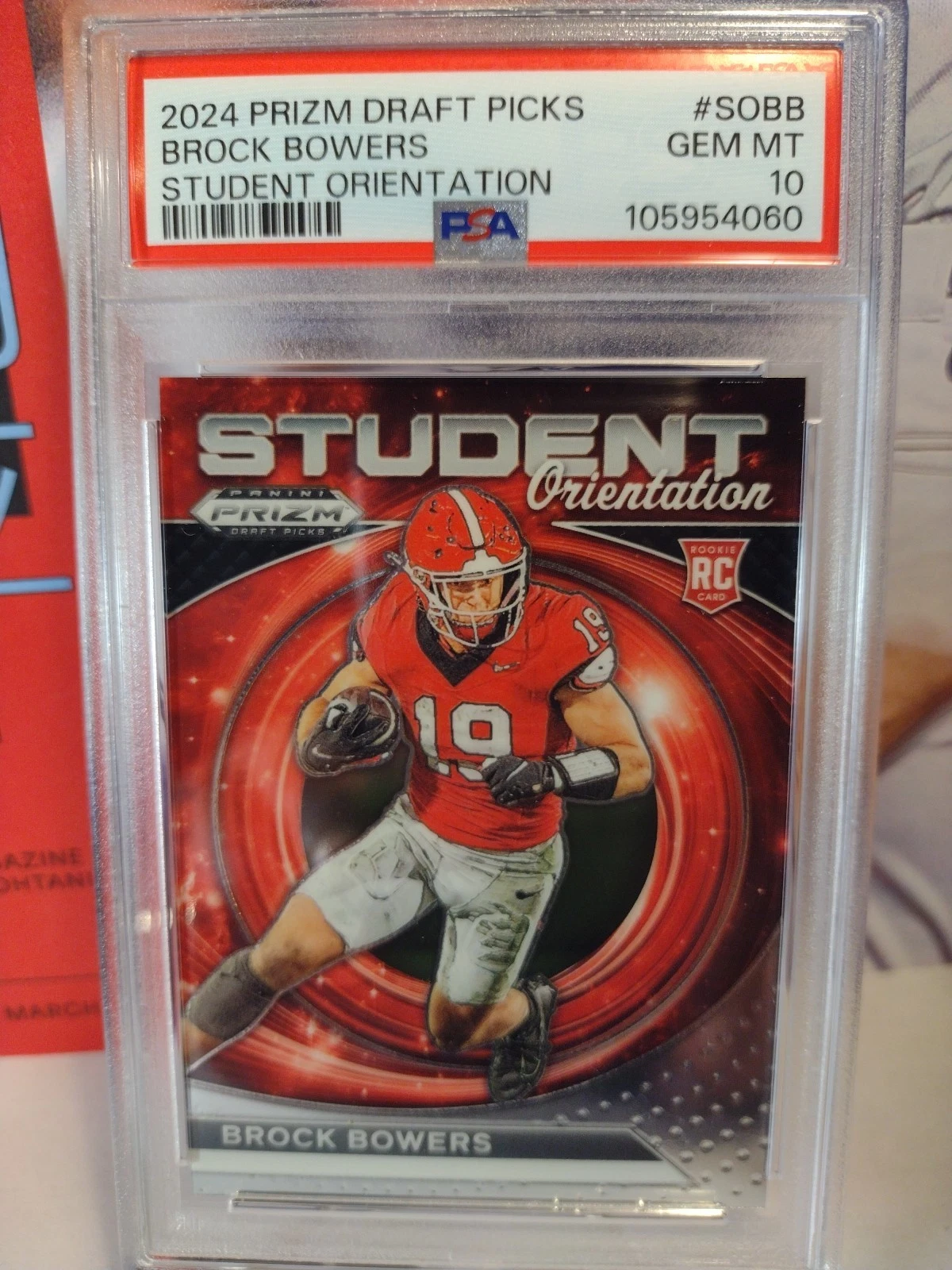 Brock Bowers Panini Prizm Draft Picks Student Orientation #SOBB Base
