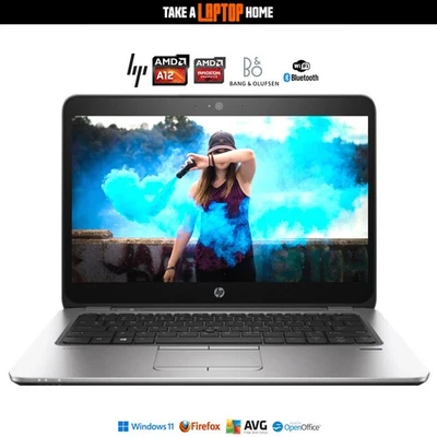HP Windows11 EliteBook Laptop AMD Pro QuadCore Backlit Keyboard Full HD Screen - image 1 of 4