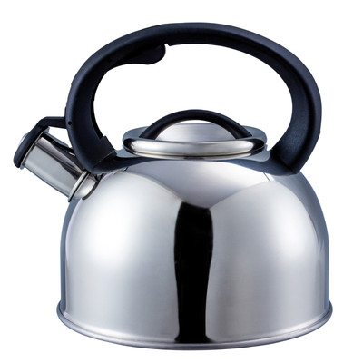 Pfeifkessel Edelstahl silber 2,5L Liberty für Camping Wohnwagen