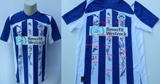 2025-26 Official Wigan Home Shirt Squad Signed Mullin, Wright & Costelloe + COA