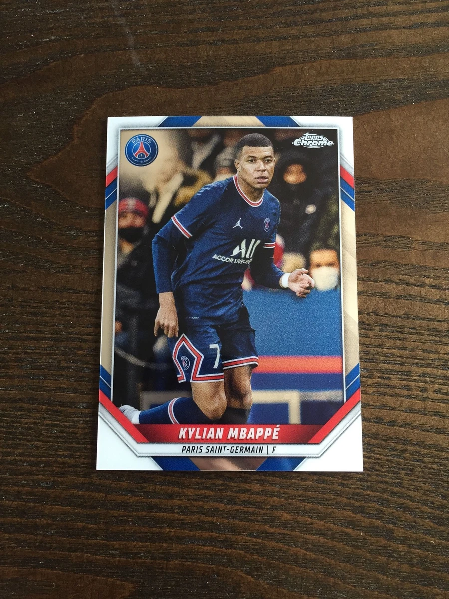 2021-22 Topps Chrome Paris Saint-Germain - Kylian Mbappé #18 for 2021-22 Topps Chrome Paris Saint-Germain - Kylian Mbappé #18 for