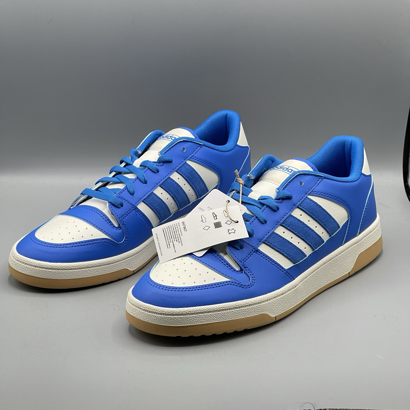 Adidas Men's 10 Sneakers Blue White Basketball Low Break Start Street IH7967
