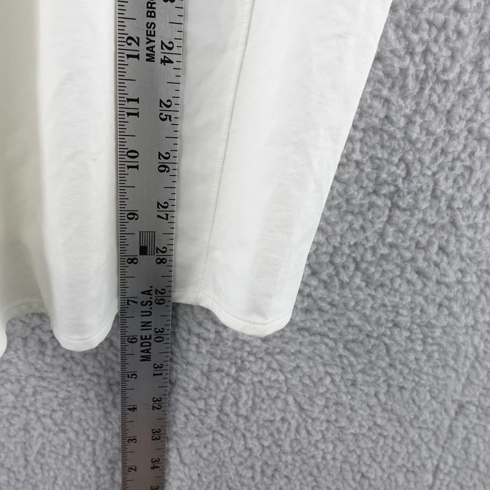 Camisa Lululemon Para Hombres Mediana M Blanca Manga Corta Con Botones Rendimiento Informal Foto 4 de 4