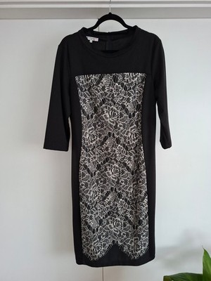 Carla Ferroni made in Italy Damenkleid schwarz  Gr. D 44/ I 50 Neu o.Etikett