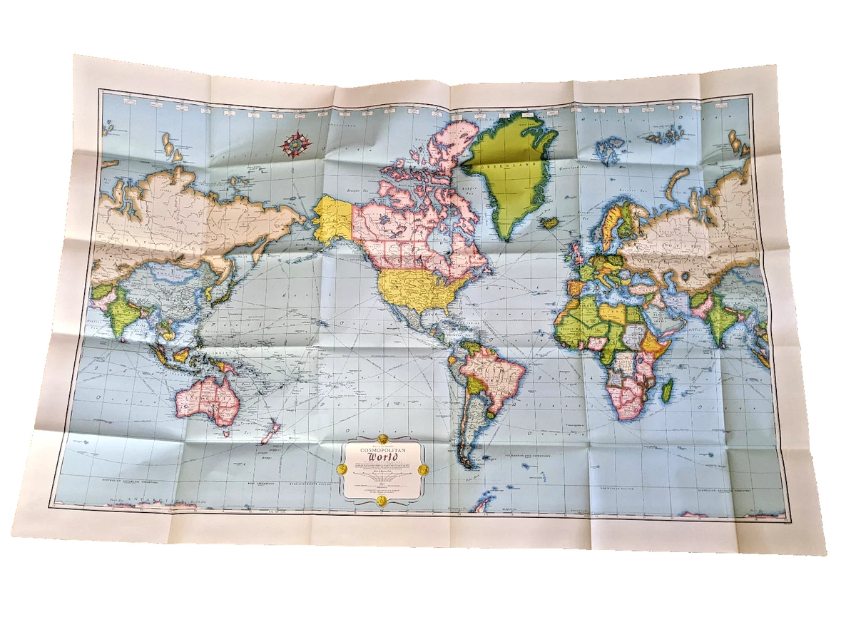 Rand McNally & Co. Vintage Original Antique World Maps & Atlases
