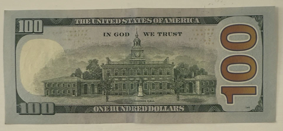 2013 Three 7’s Rare Fancy Serial Number One Hundred Dollar Bill - Image 4 of 4