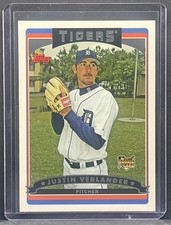 2006 Topps #641 Justin Verlander RC Rookie Detroit Tigers HOF