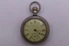 Antique Elgin 7 Jewels Silveroid Pocket Watch Pre-Owned Doesn't Run (43-71a)