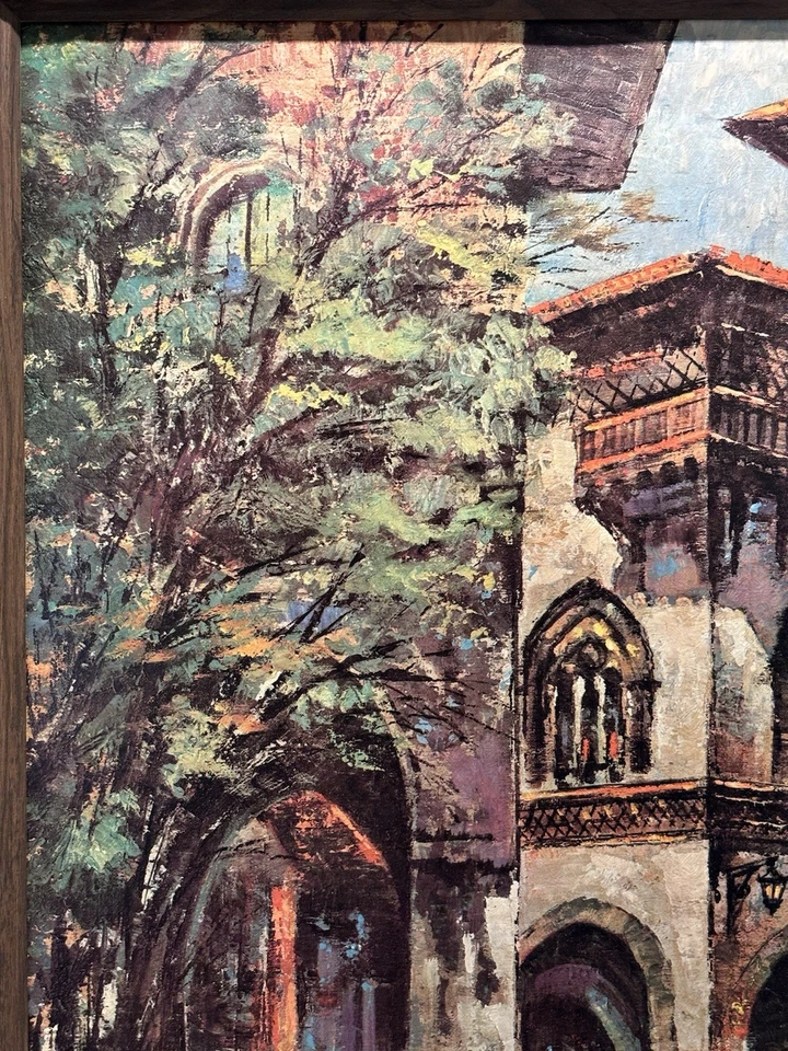 GRANDE Decoración Artística España Enmarcada, “Sevilla” Peter Peiper, Regalos Bellas Artes Raros De Colección Foto 4 de 4