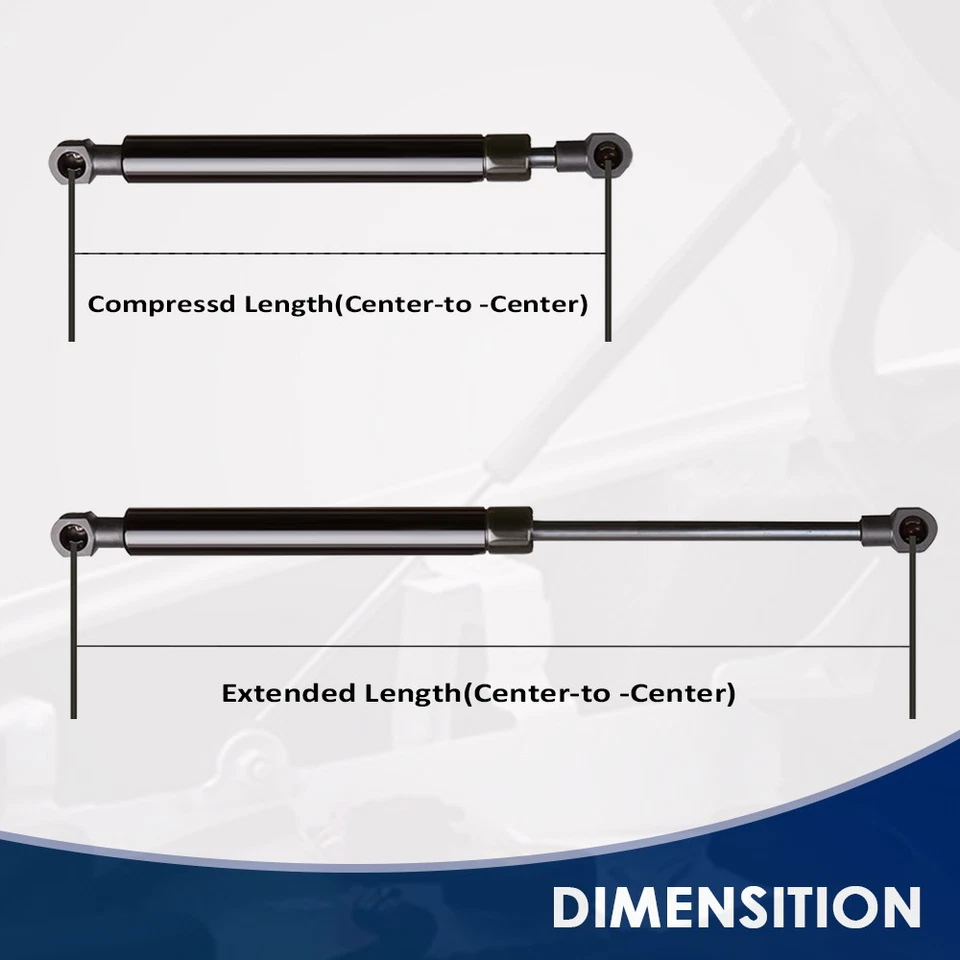 2x Soportes de elevación Amortiguador capó delantero para Mercedes-Benz GL350 GL450 GL550 ML350 W166 Foto 3 de 4