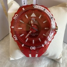 Invicta Red Subaqua Men's 44mm Chromamode 100m Red Silicone Strap Box Manual
