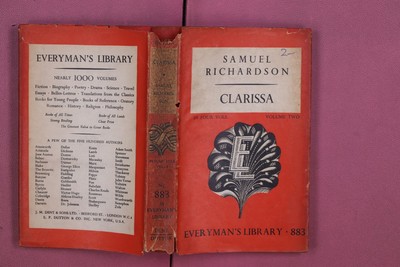316432 Samuel Richardson CLARISSA J. M. Dent & Sons Ltd; E. P. Dutton & Co. Inc.