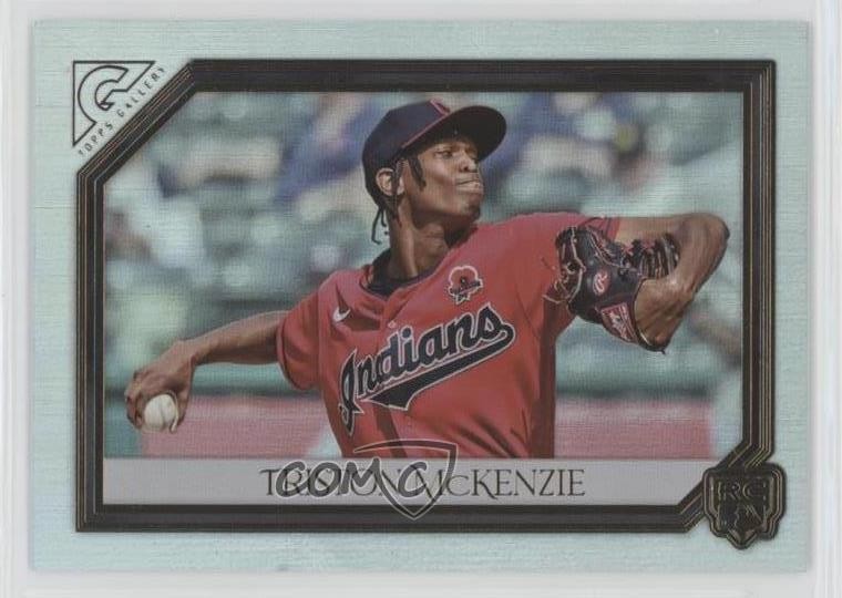 2021 Topps Gallery Rainbow Foil Triston McKenzie #80 Rookie RC 0o6v