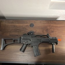 Elite Force G36C Electric Airsoft Rifle Foldable Stock Red Dot Sight Orange Tip