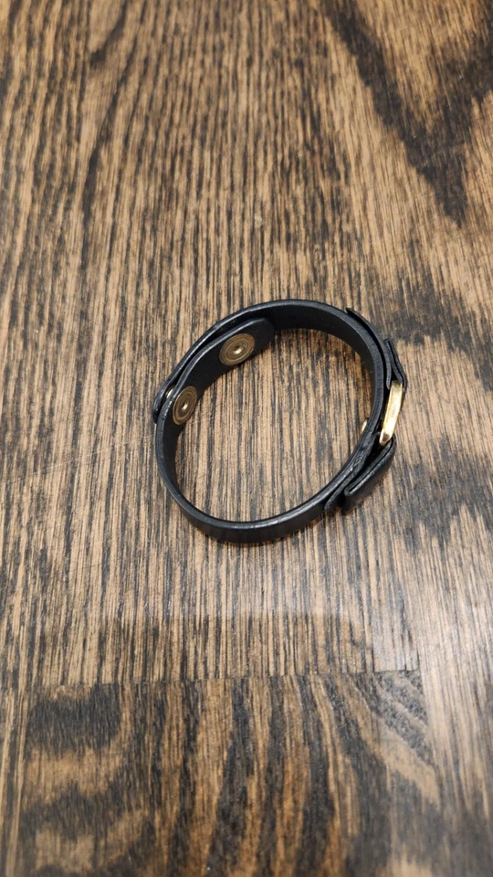 Pulsera Ferragamo Mujer Cuero Negro Usada Buen Estado Foto 4 de 4