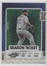 2021 Panini Contenders Season Ticket Optic Green Wave Prizm Clayton Kershaw 0vk0