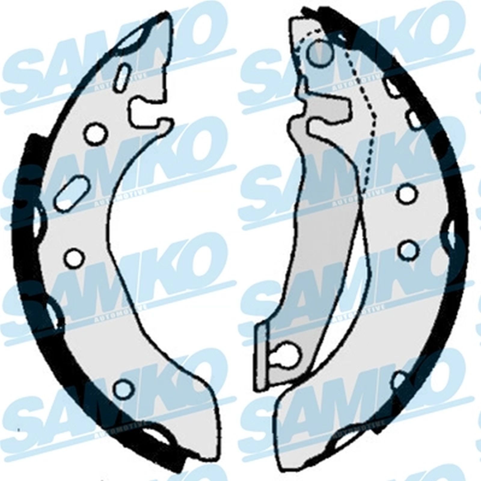 ORIGINAL® SAMKO Bremsbackensatz Hinten für Ford ESCORT VI Turnier ESCORT V