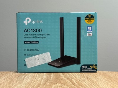 TP-Link Archer T4U Plus AC1300 USB WiFi Adapter Dual-Band High Gain Antenna...
