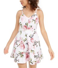 Speechless Womens Printed Fit  Flare Dress