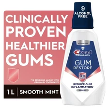 Free Smooth Mint Antigingivitis Antiplaque Mouthwash Fights Gum Disease