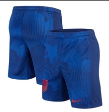 Nike Royal USMNT 2023/24 Away Stadium Performance Shorts Mens Large Blue Dri Fit