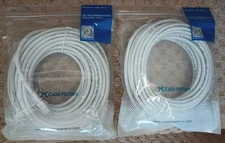 Cable Matters 10Gbps Cat 6 Ethernet Cable - 30ft, White, brand new, 2 units