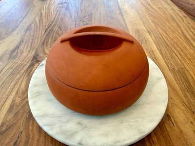 Vintage Bortner Terra Cotta Tortilla Warmer Casserole Dish