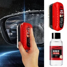 Windshield Cleaning Tool for Oil Film Removal Reusable Wipes No Water Required