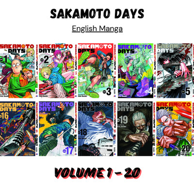 Sakamoto Days Half or Full Set Volume 1-20 Manga English Version Comic