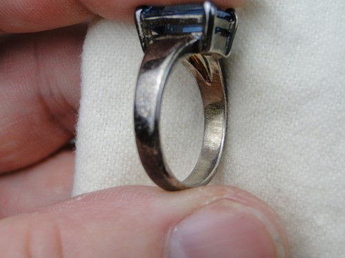 James Avery Ring Bella Blautopas Sterlingsilber nicht mehr hergestellt Größe 8 - Bild 6 von 9