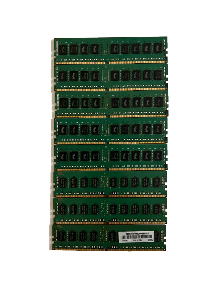 [64GB] - LOT OF 8x 8GB DDR4 ECC 2133 SK Hynix/Samsung Registered Server RAM - Image 3 of 4