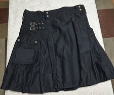 Unbranded Scottish Utility Kilt Heavy Cotton Size 42 Goth Gothic Highlands