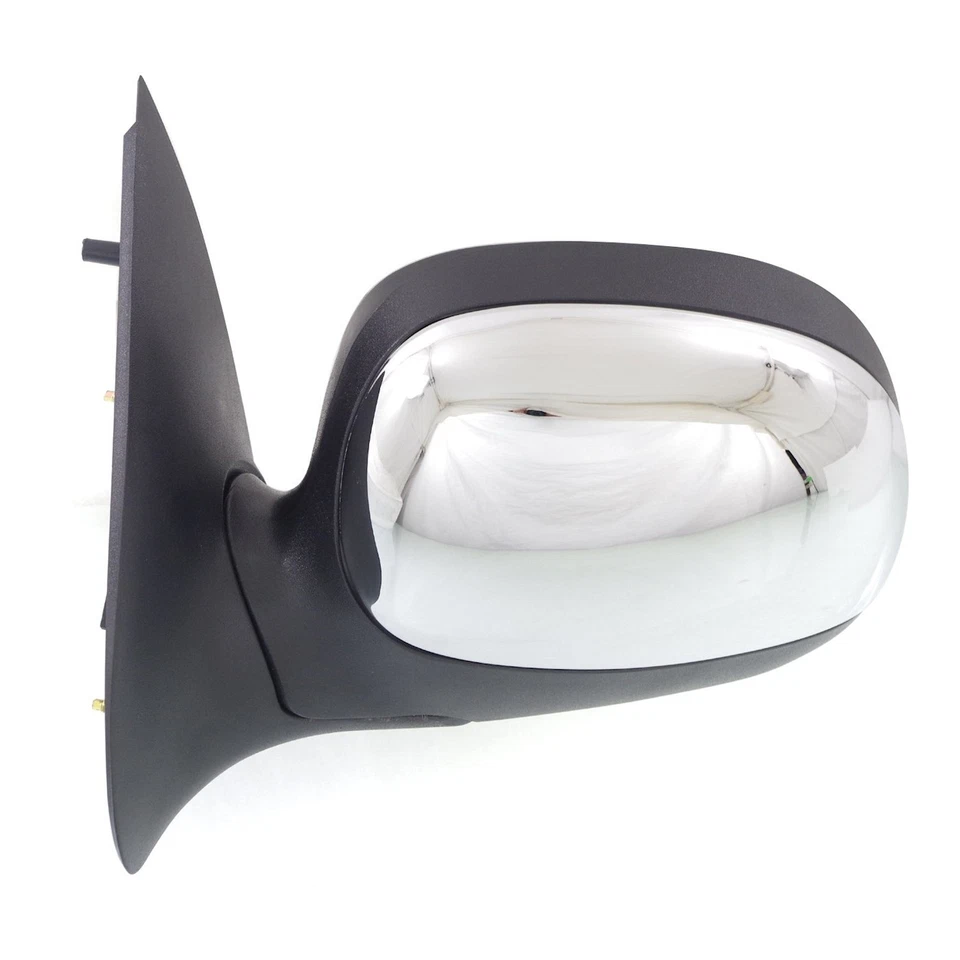 Juego de pares de espejos retrovisores laterales manuales cromados izquierda/derecha para 1997-2002 F150 Contour Foto 2 de 4