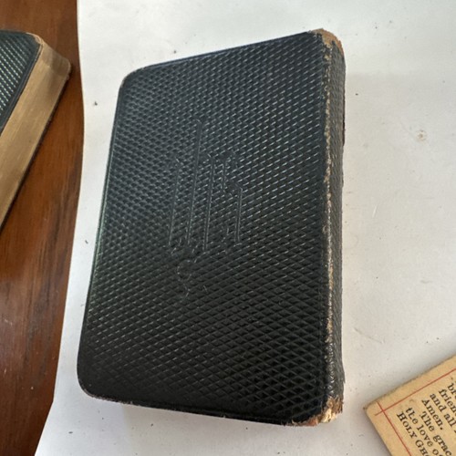 Vintage Bible protestant 2 leather 1886 Prayer Hymnal books  - Picture 8 of 15