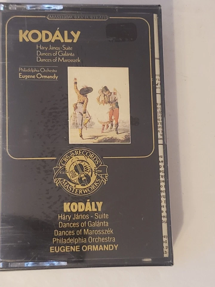 Vintage Kodaly Cassette Tape Philadelphia Orchestra CBS Records (NEW SEALED) - Image 3 of 4